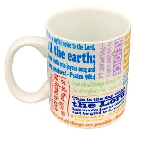 Bas Bleu Christian Hymn Lyrics 16 oz Ceramic Coffee Mug Cup Dishwasher Safe